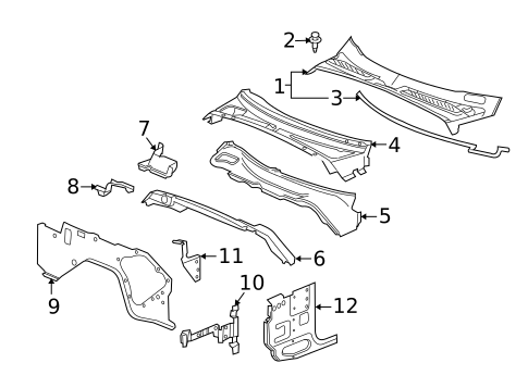 Cowl for 2005 Chevrolet SSR #0