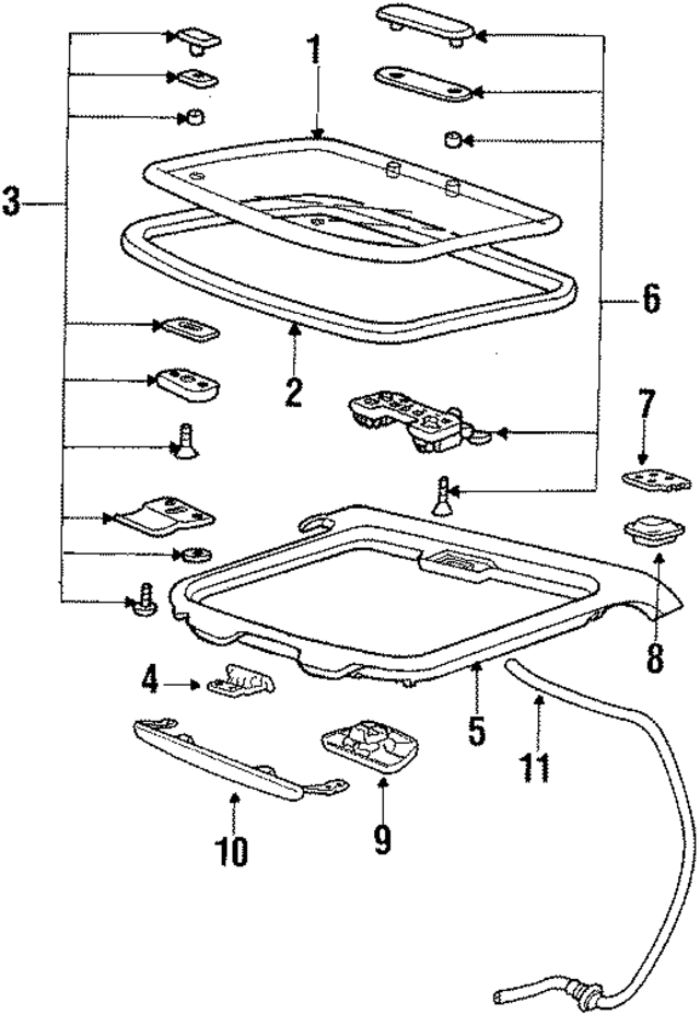 MB198532 - Body: Glass for Mopar Image