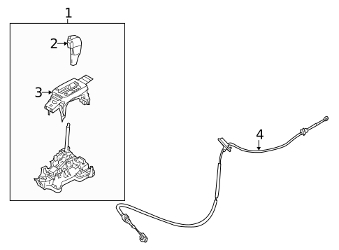 Gear Shift Control for 2010 Ford Fusion #1