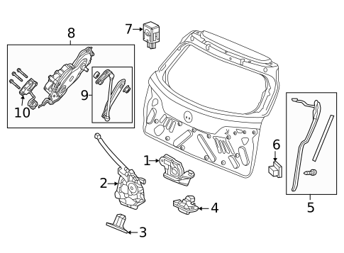 Lock & Hardware for 2017 Acura RDX #2