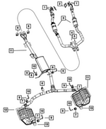 68038390AE - Exhaust: Front Pipe And Converter, Right for Mopar Image