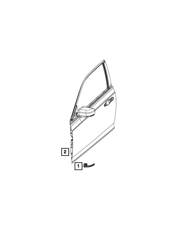 68170149AA - Electrical: Turn Signal Lamp, Left for Mopar Image