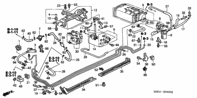 Fuel Pipe for 1999 Acura TL #0