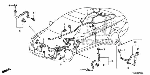 Wire Harness (1) for 2010 Honda Accord #0