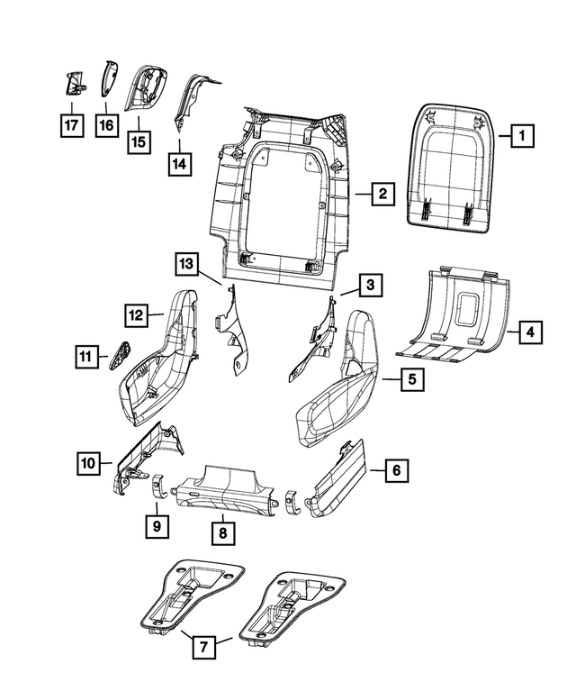 5SP51PL5AD - Interior Trim: Seat Shield for Mopar Image image