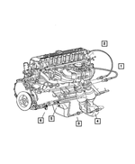 56044191AA - Electrical: Oxygen Sensor Bracket for Jeep: Wrangler | Ram: 3500 Image