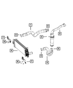 68205966AG - : Charge Air Cooler Hose, Lower for Mopar Image