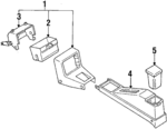 B09464310 - Body: Console Assembly for Mazda: 323 Image
