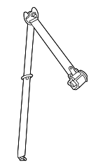 735700E180C0 - Electrical: Belt &amp; Retractor for Lexus: TX350, TX500h, TX550h+ Image