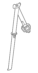 735600E150C0 - Electrical: Belt &amp; Retractor for Lexus: TX350, TX500h, TX550h+ Image