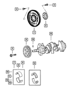 5010136AD - : Crankshaft Bearing Package for Mopar Image
