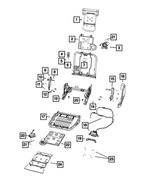 68245971AA - Interior Trim: Seat Bolt for Ram: 1500, 2500 Image