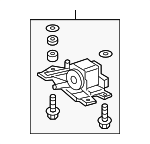 4829T5RA00ZA - Electrical: Center Belt Assembly for Honda: Fit Image