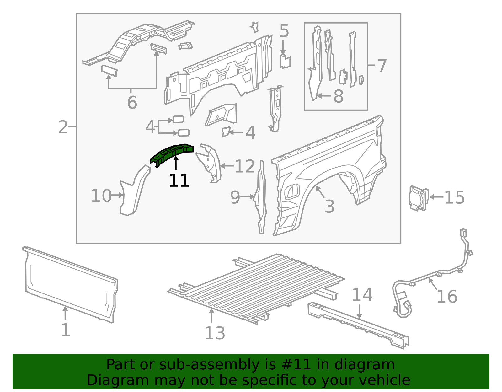 2019-2025 Chevrolet Wheelhouse Panel 84675332 | Capital Chevy Parts
