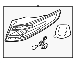 924024U010 - Electrical: Tail Light Assembly for Kia: Optima Image