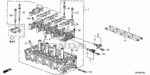 12100RAAA01 - Engine: CYLINDER HEAD ASSY. for Honda Image