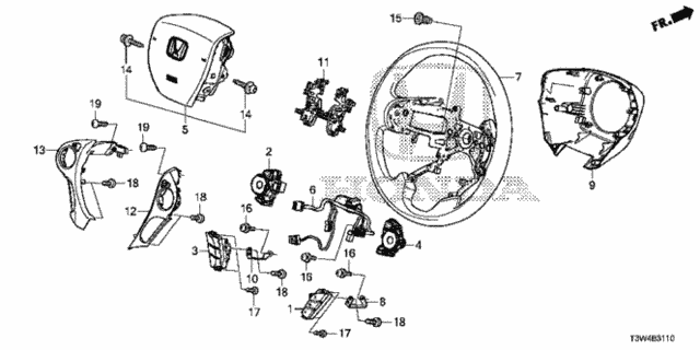 Steering Wheel (SRS) for 2014 Honda Accord #0