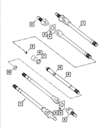 GR013004AA - Front Suspension &amp; Drive: Front Axle U Joint, Right Or Left for Dodge: Ram 2500, Ram 3500 Image
