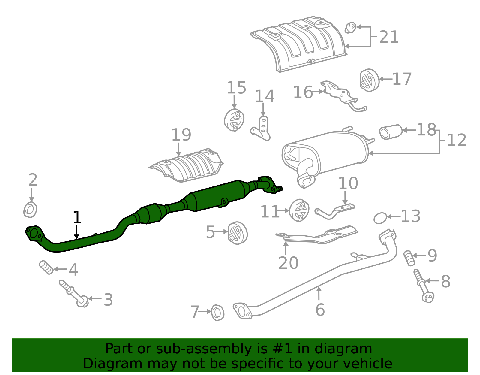 【Ma-got】 Toyota OEM Front Pipe 17410-0V090 | Toyota OEM Parts Giant