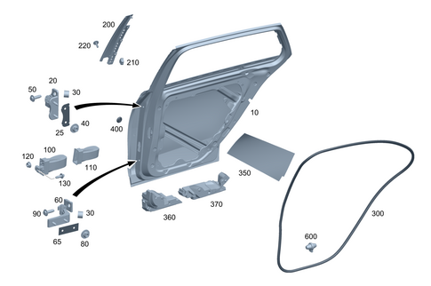 Rear Door for 1985 Mercedes-Benz 300 CD #0