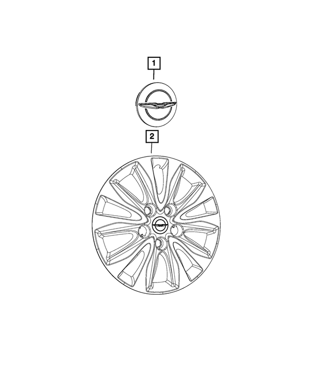 « 4726536AC –  : Roue Couvercle pour Mopar Image »