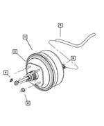 4683844AC - Service Brakes: Power Brake Booster for Mopar Image