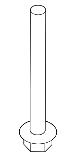 C2P7262 - Suspension: Suspension Cross-member Mount Bolt for Jaguar Image
