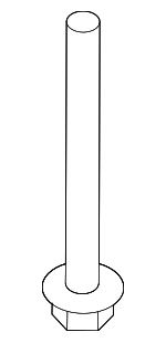 C2P7261 - Suspension: Suspension Cross-member Mount Bolt for Jaguar Image