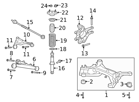 Rear Suspension for 2007 Jaguar XK #0