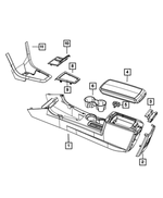 1CH11XDHAB - : Center Console Bezel for Mopar Image