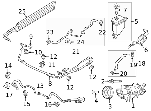 Pump & Hoses for 2016 Porsche Panamera #2