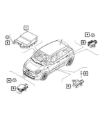 68390412AA - Electrical: Air Bag Control Module for Mopar Image