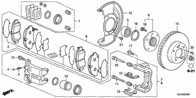 Front Brake for 2008 Acura TSX #0