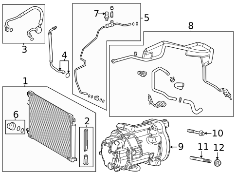 A/C Clutch & Compressor for 2025 Lexus TX500h #0