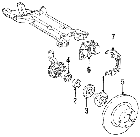 Front Brakes for 1990 Dodge Spirit #0