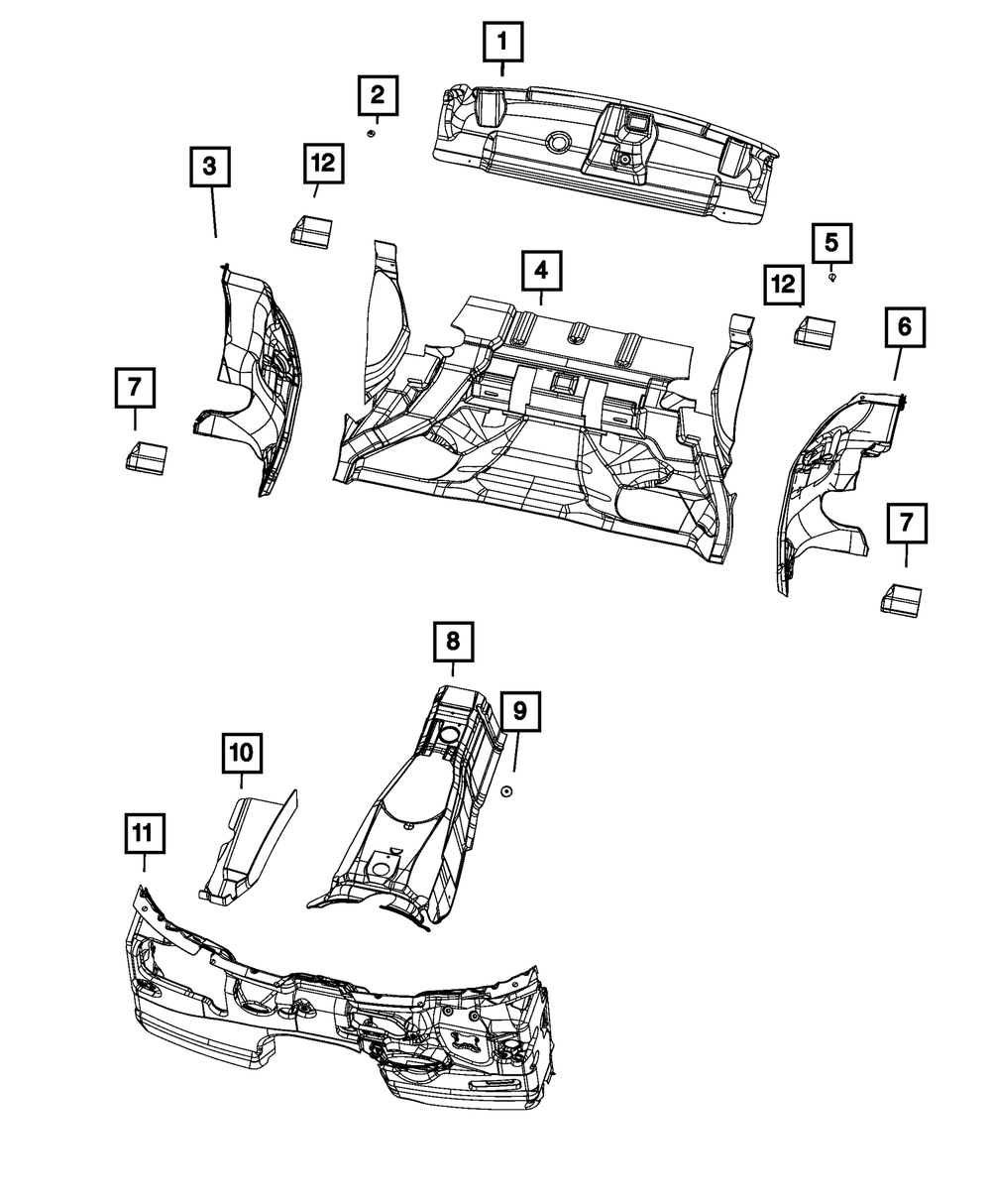 Wheelhouse Stuffer - Mopar (68650329AA)