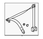 20786000003D53 - Electrical: Retractor Assembly for Mercedes-Benz Image