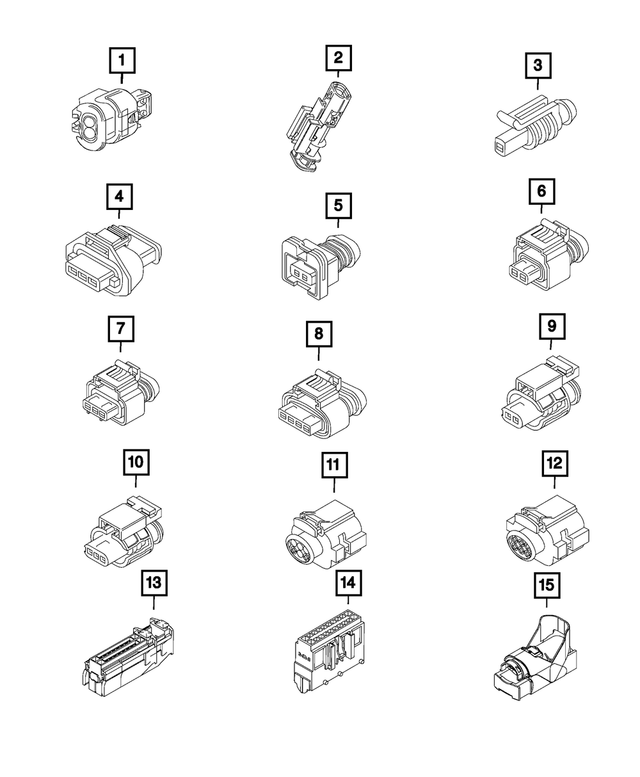 68235796AA - Electrical: Electrical Connector for Fiat: 500X | Jeep: Renegade Image