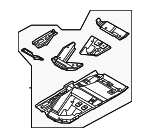 992802015AYGRV - Body: Floor Pan Assembly for Porsche Image image