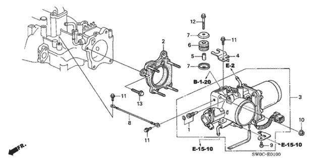 Throttle Body for 2004 Acura NSX #0