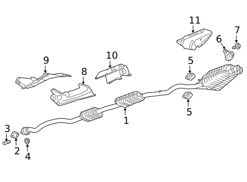 Exhaust Components for 2017 Cadillac CT6 #0