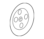 19258492 - : Power Steering Pump Pulley for Buick: Rainier | Chevrolet: SSR, Trailblazer, Trailblazer EXT | GMC: Envoy, Envoy XL, Envoy XUV Image