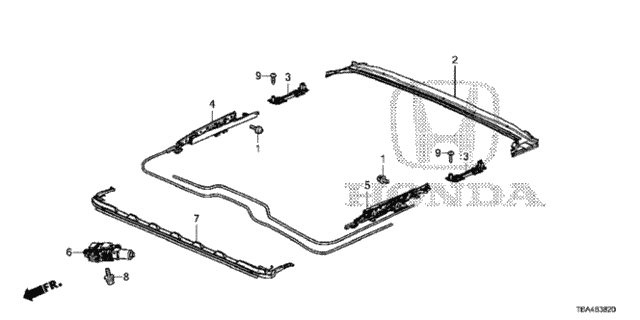 Roof Slide Components for 2016 Honda Civic #0