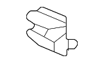 84438T43J00ZA - Body: Lower Gate Trim Bracket for Honda Image