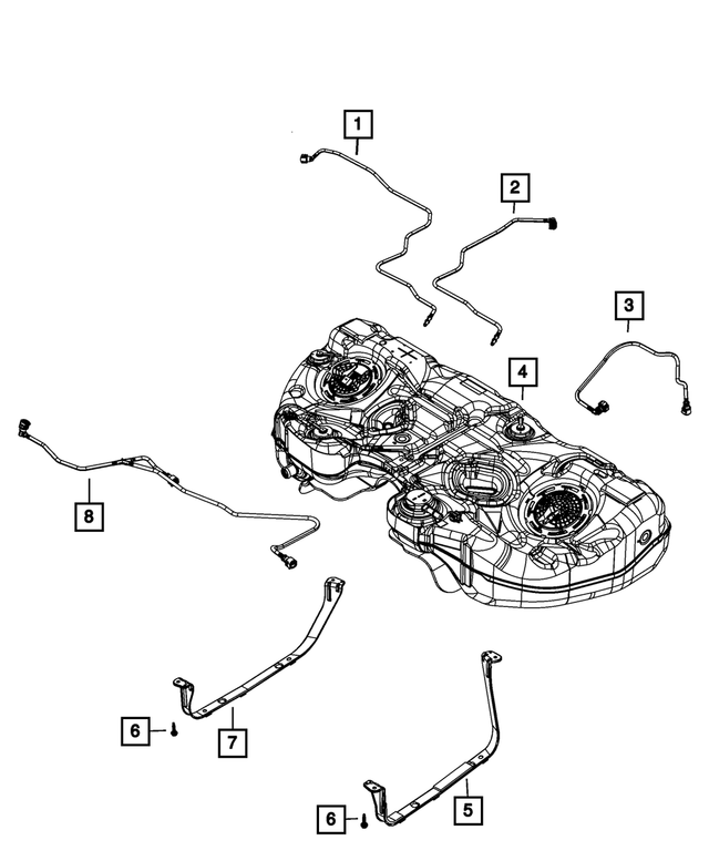 68142828AA - Fuel: Fuel Vapor Tube for Mopar Image