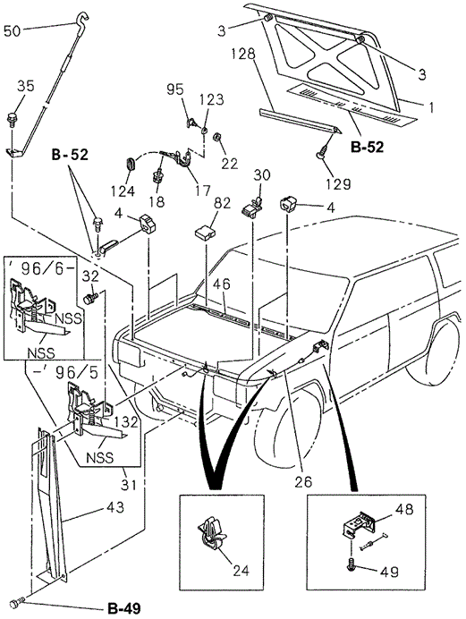 Hood for 1997 Acura SLX #0