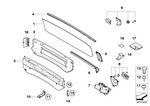 54347154653 - : Rear Window Lifter With Trim Panel for BMW Image