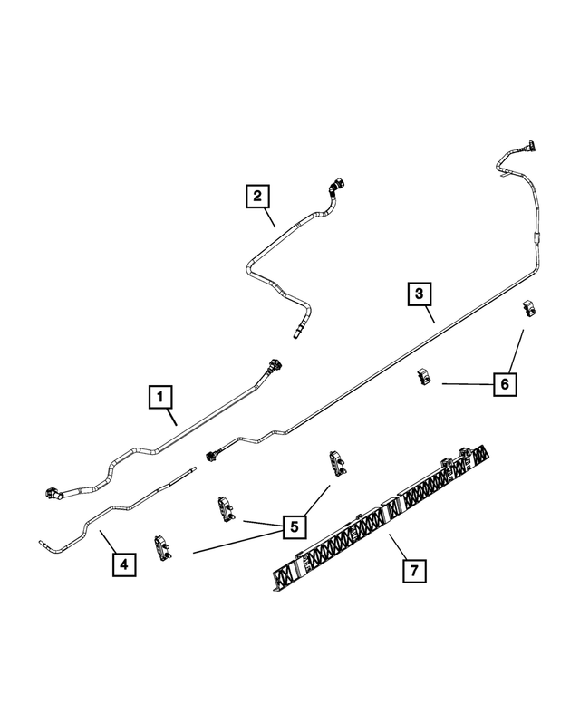 57008595AA - Fuel and Accelerator Pedal: Vapor Tube for Mopar Image image