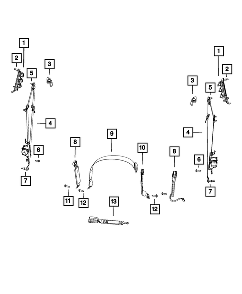 Seat Belts for 2019 Ram 1500 Classic #2