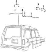 AWR1030PMA - Body: Drip Molding for Land-Rover Image